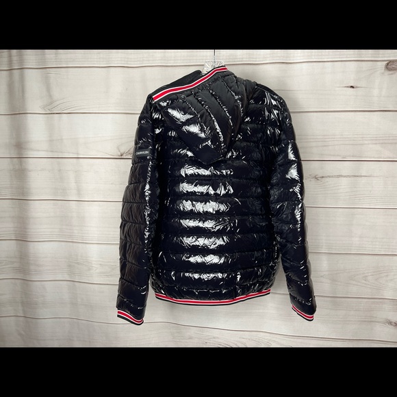 Calvin Klein Men’s Hood Puffer Jacket True Black XL Water- Resistant 7*F B46. - Picture 2 of 4